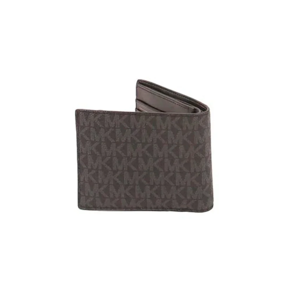 S Michael Kors Billfold Wallet Box Set Black Flame Red Logo 36H1LGFF1B